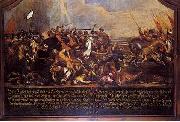 The Battle of Saint Gotthard, bavarian oil-painting